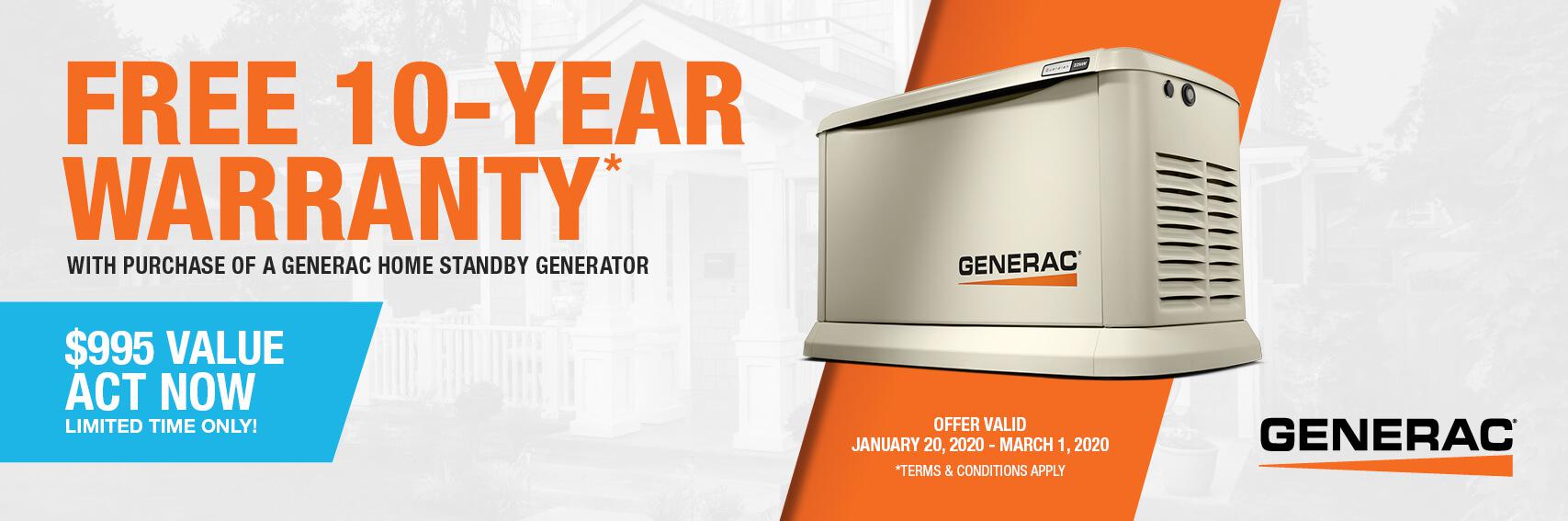 Homestandby Generator Deal | Warranty Offer | Generac Dealer | Hagerstown, MD
